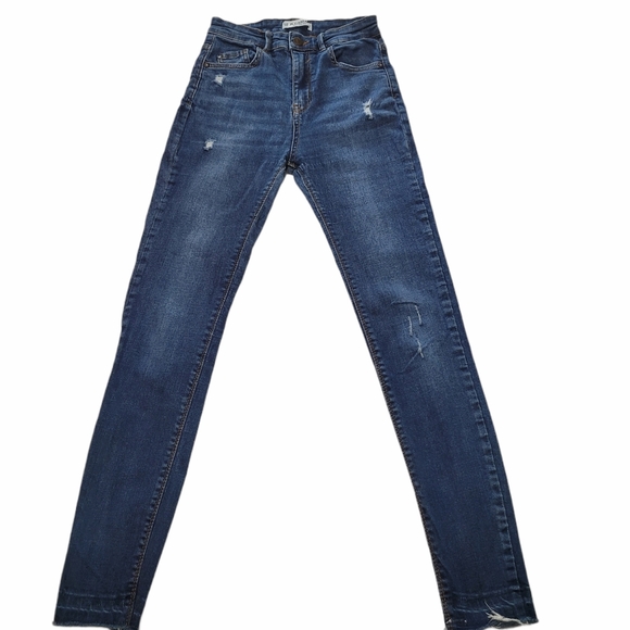 Women's Pull & Bear Skinny Hi Rise Jegging Sz 24 - Picture 1 of 5